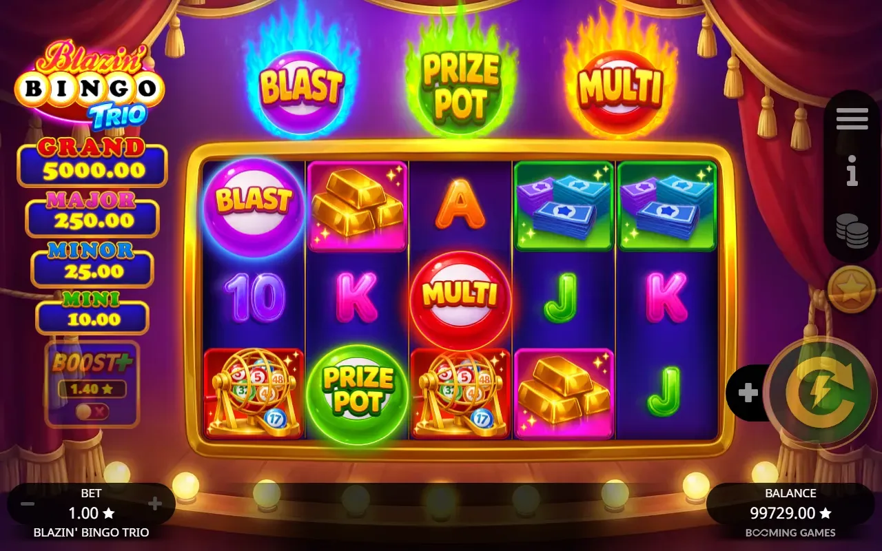 Três scatters do Trio Bonus