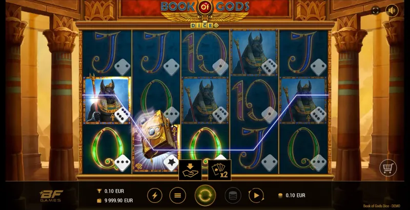 Jogo base de Book of Gods Dice