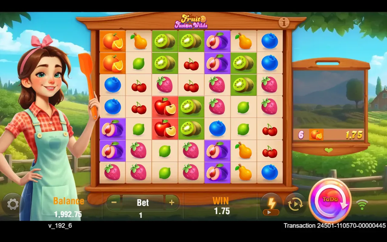 Agrupamento de laranjas no jogo base