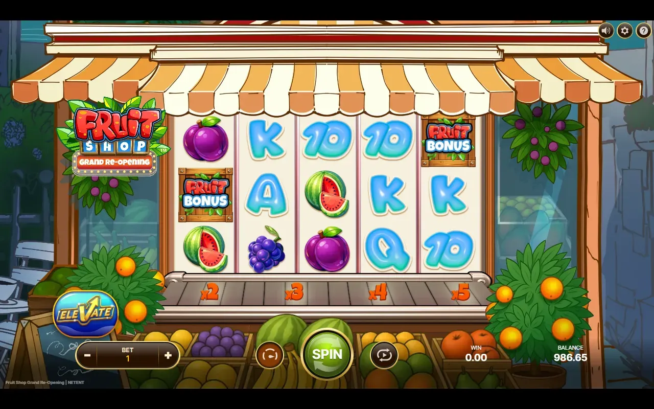 Dois Fruit Bonus no jogo base
