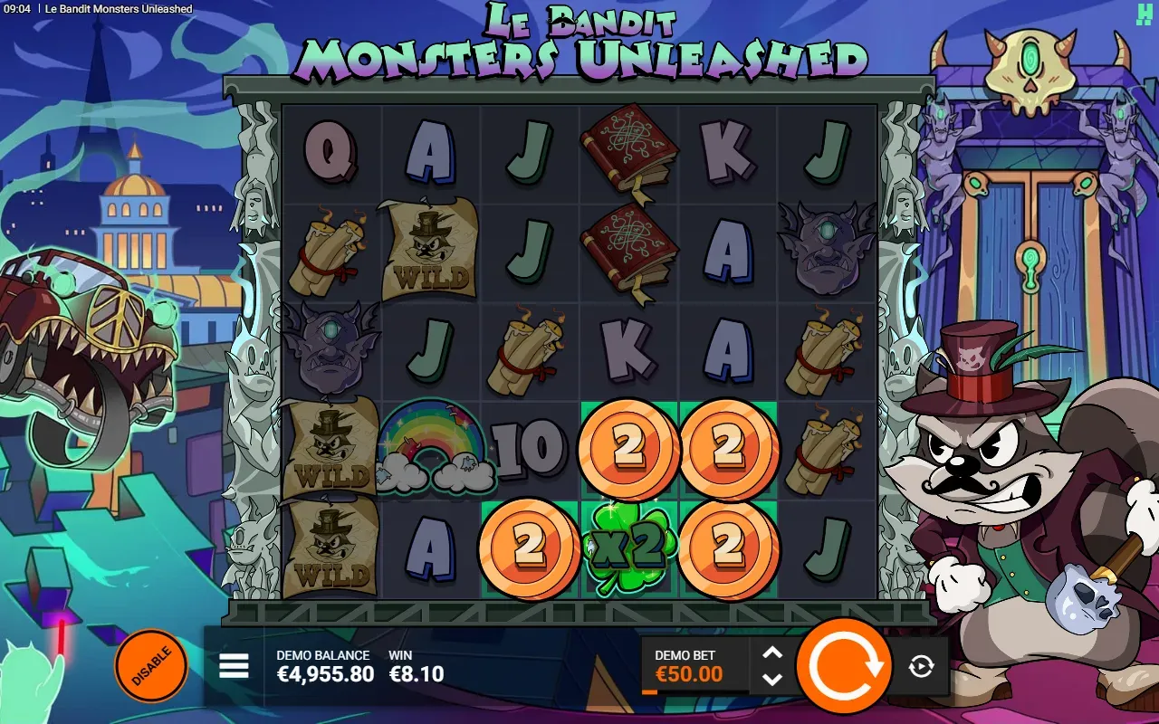 Moedas 2x ao redor do Trevo x2 no Rainbow FeatureSpins