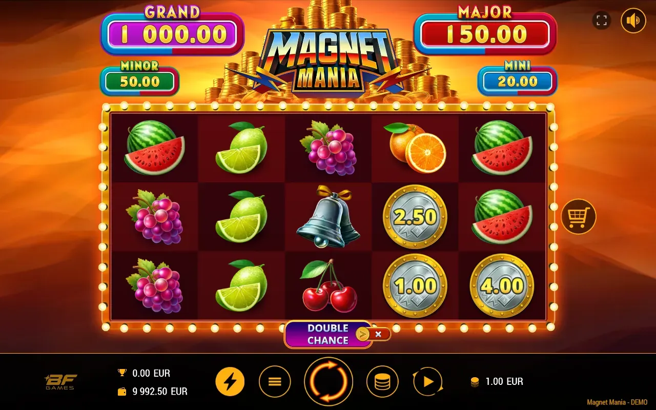 Moedas sem Coletor no Magnet Mania