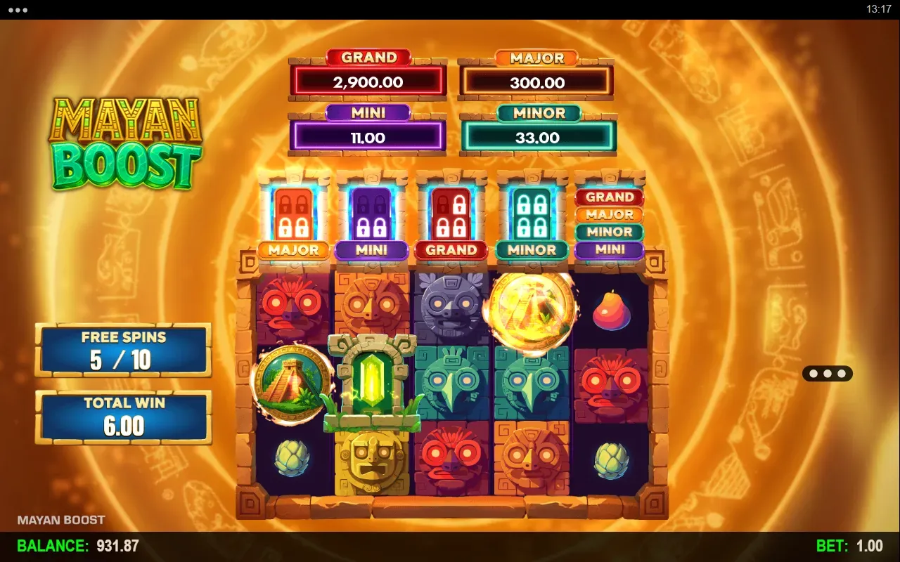 Modo Jackpots com Upgrade e Trigger
