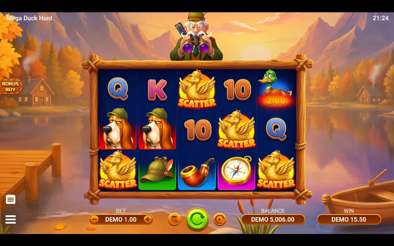 Quatro scatters no bônus