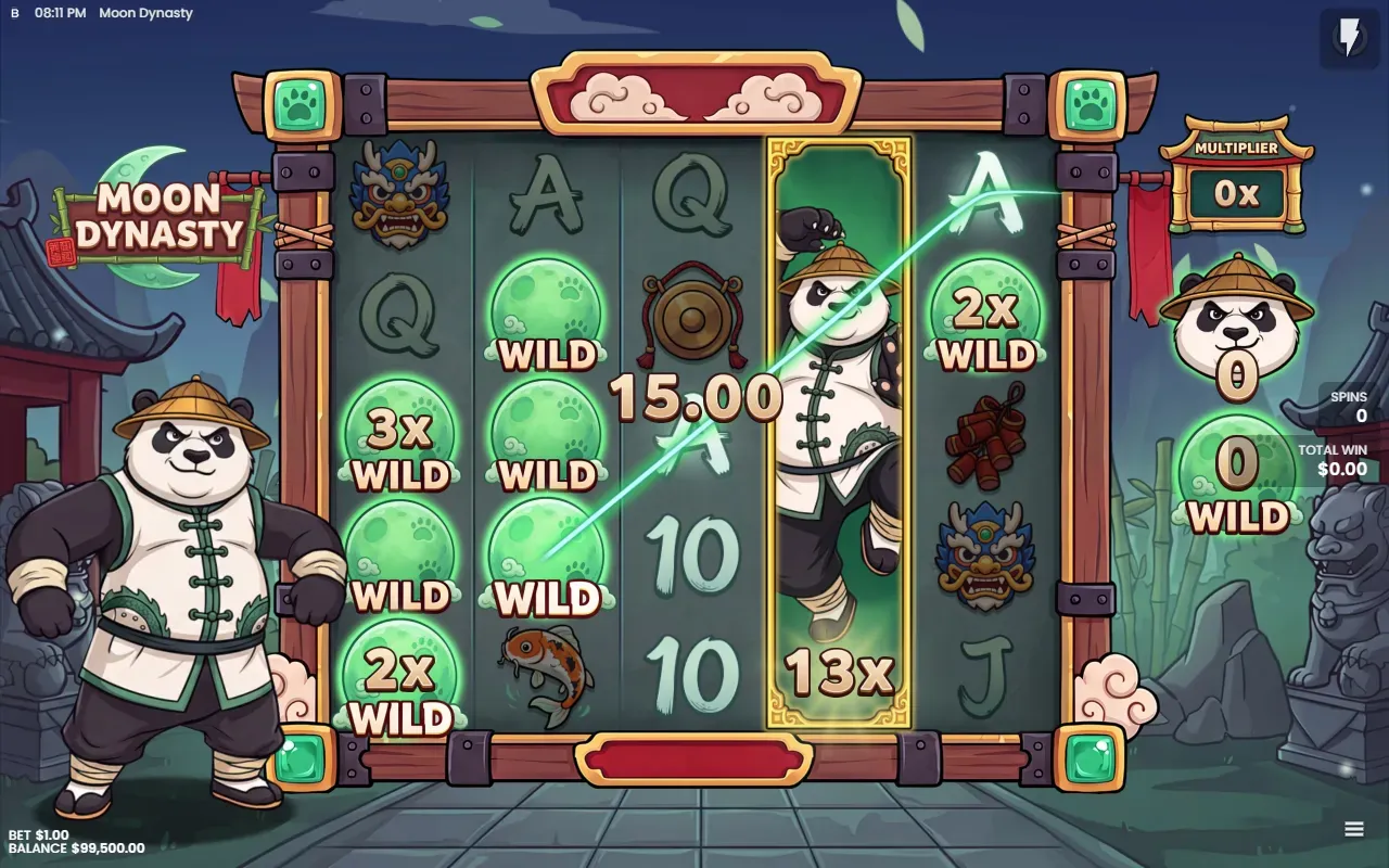 Wild Reel do Panda Dynasty