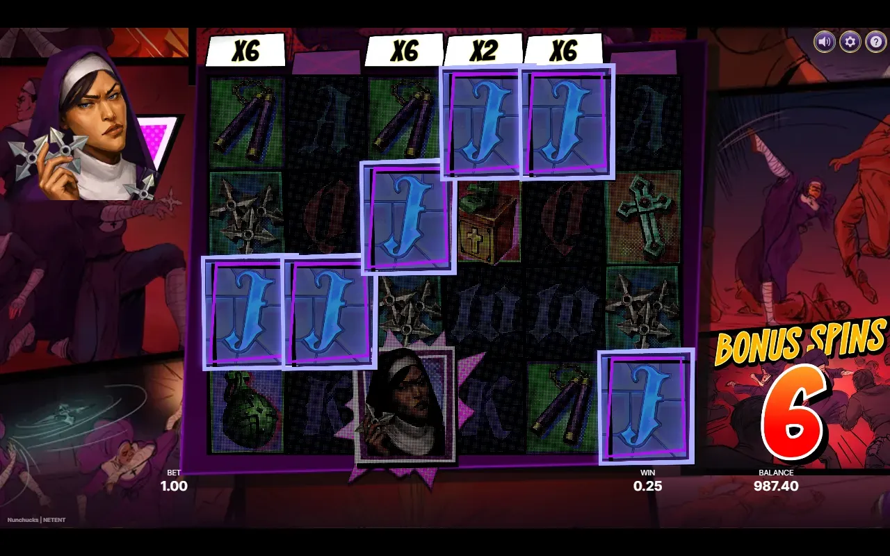Multiplicadores no Bonus Spin