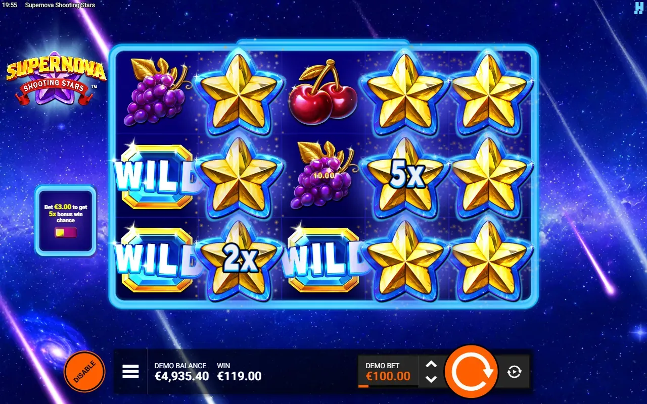 Multiplicadores no modo Starlight